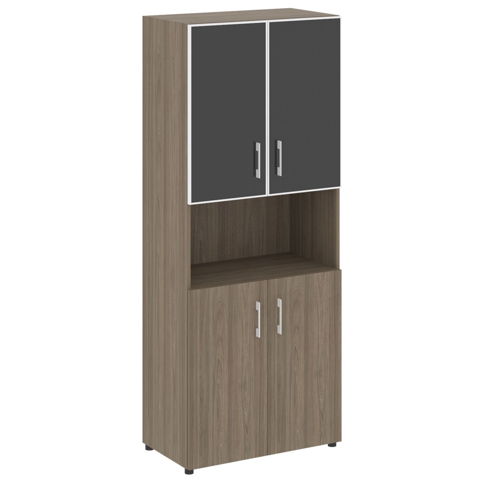 Высокий широкий стекло лакобель черное в раме LT.ST-1.4 R black