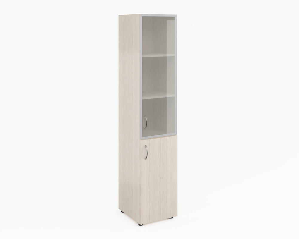 Узкий высокий с сатин. стеклом в алюм. раме ФР-6.1+8.0.1+60.0