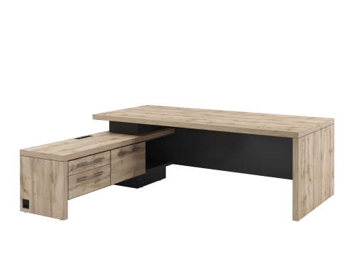 Torston Стол с тумбой T-22 л/пр (возможна установка блока розеток)