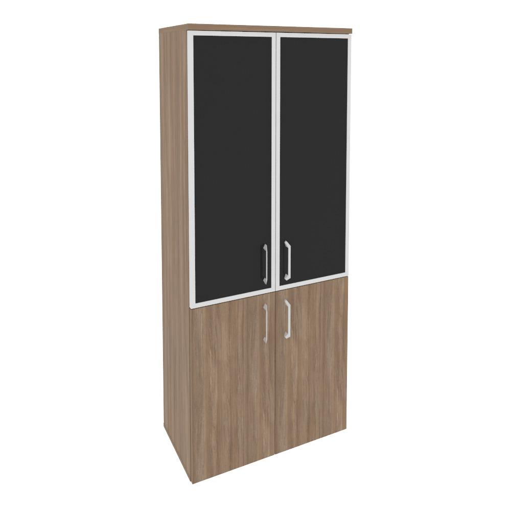 Высокий широкий стекло лакобель черное в раме O.ST-1.2R black