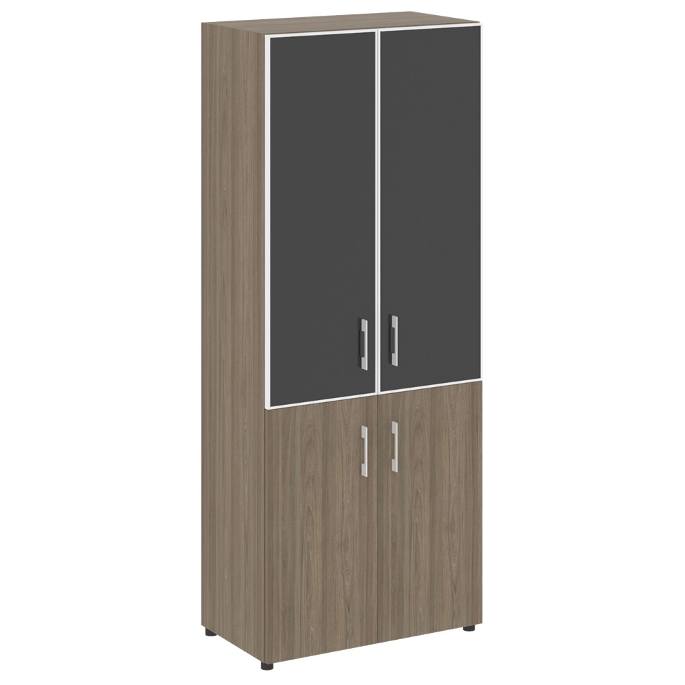 Высокий широкий стекло лакобель черное в раме LT.ST-1.2 R black