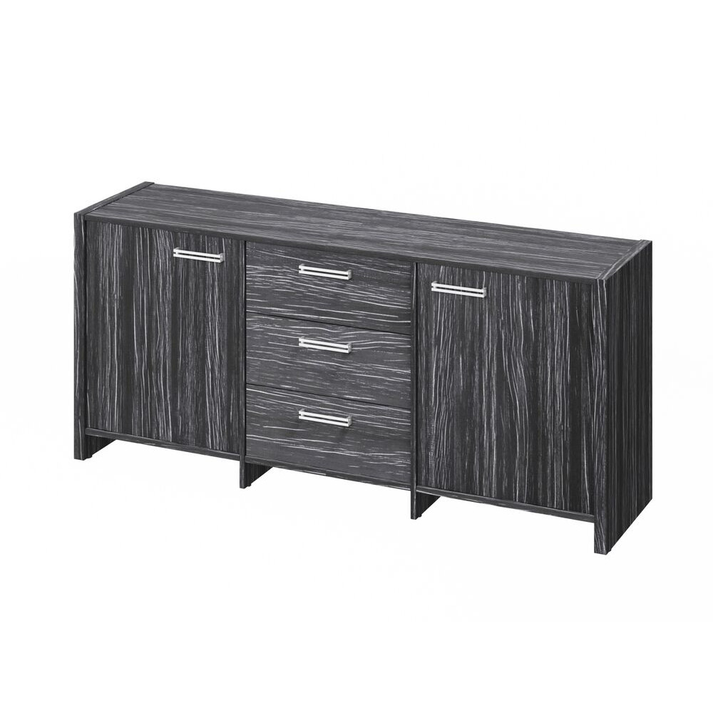 Тумба с 2 дверьми и 3 ящиками (фурнитура INOX) Festus FI-13-01.D