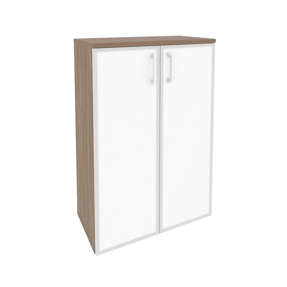 Средний широкий стекло лакобель белое в раме O.ST-2.4R white