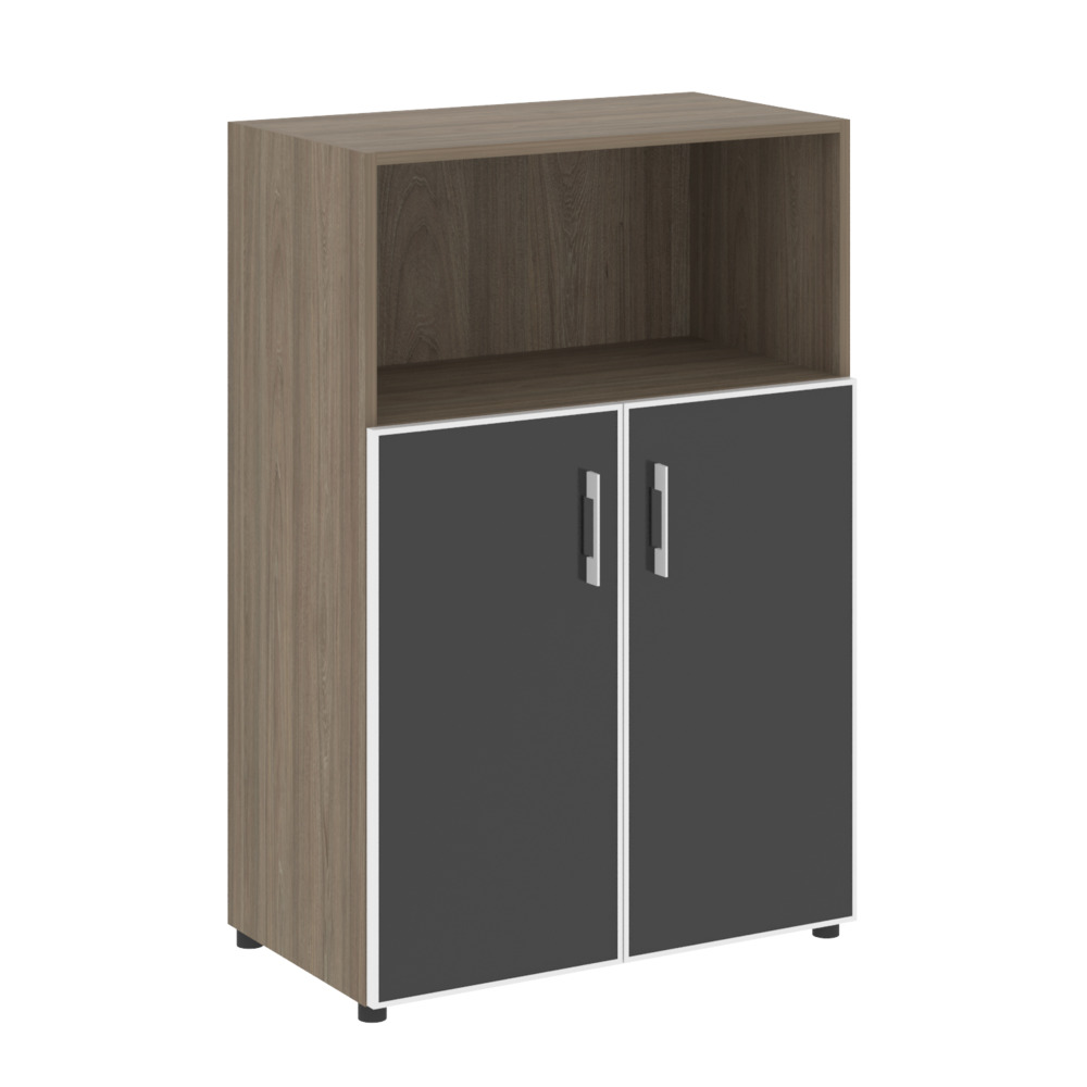 Средний широкий стекло лакобель черное в раме LT.ST-2.2 R black