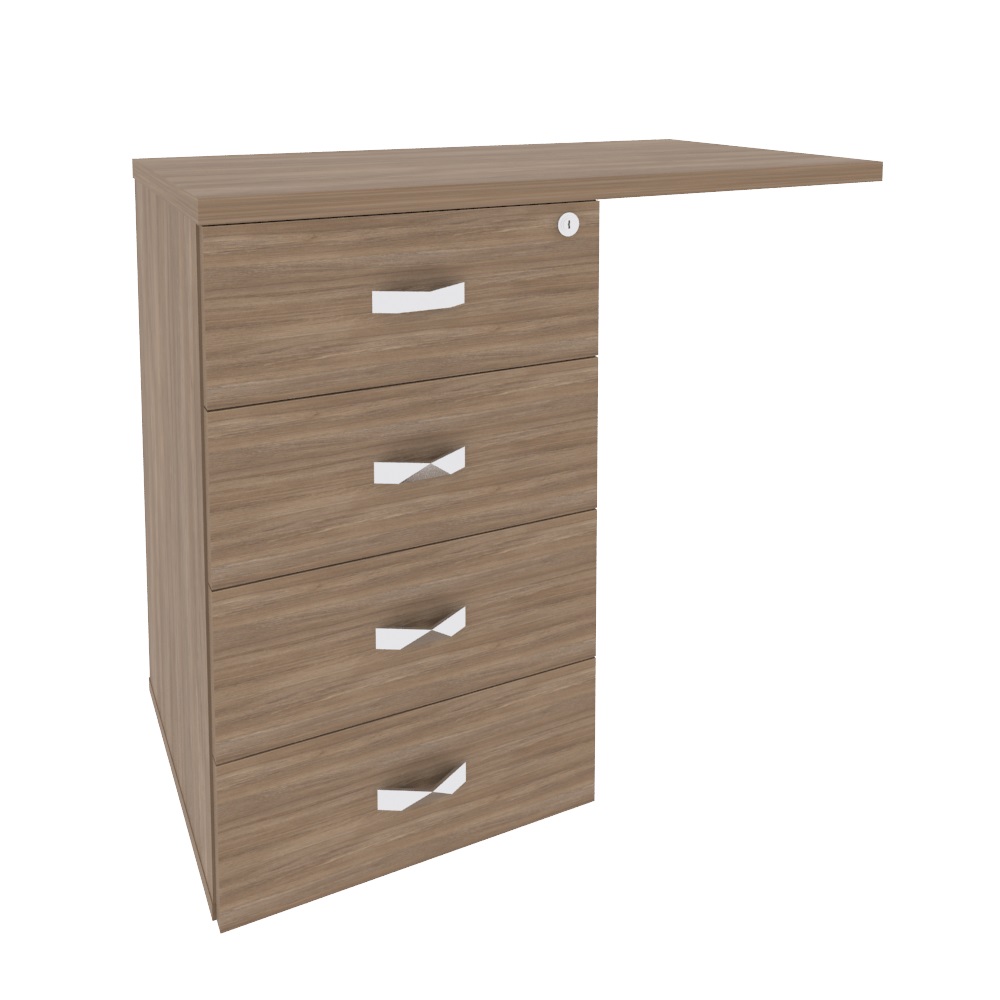 Тумба приставная л/пр Onix Direct O.TPU-4