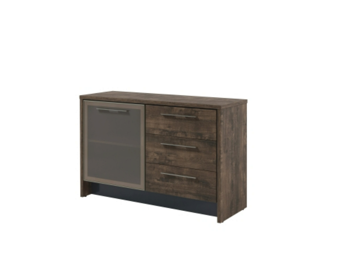 Тумба со стеклянной дверью и 3 ящиками Torston Т-12-04