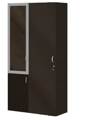 "Лидер" Гардероб (592х438х2046) + Шкаф (448х438х2046), цвет-Дуб Ферраре