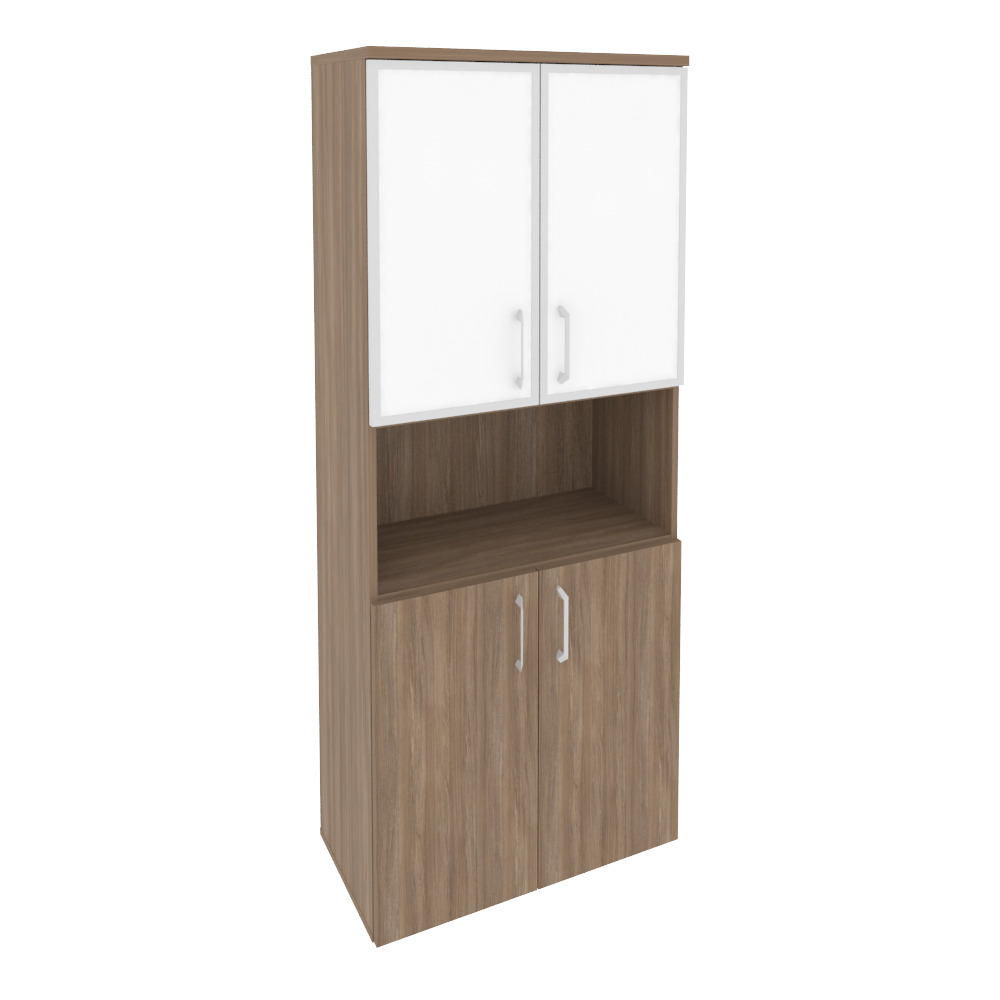 Высокий широкий стекло лакобель белое в раме O.ST-1.4R white