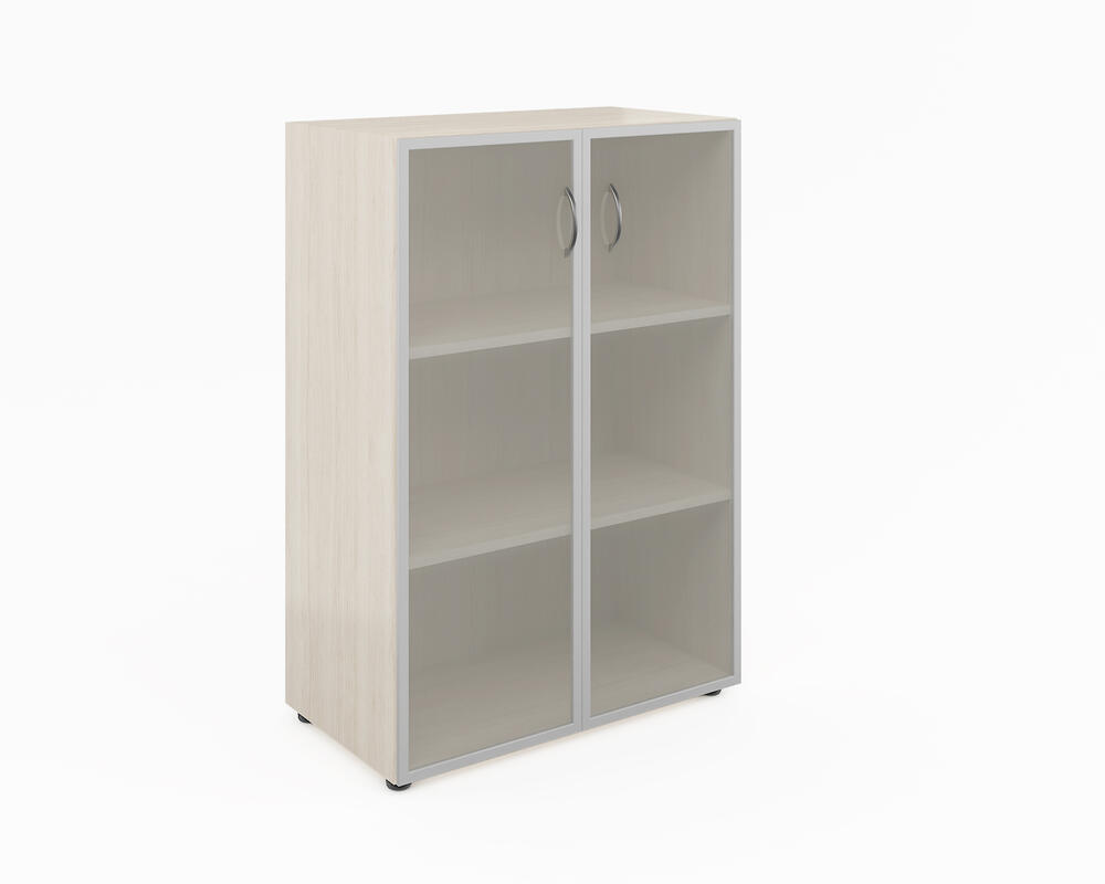 Широкий средний со стеклом в алюм. раме ФР-5.0+S60.0*2 сатин