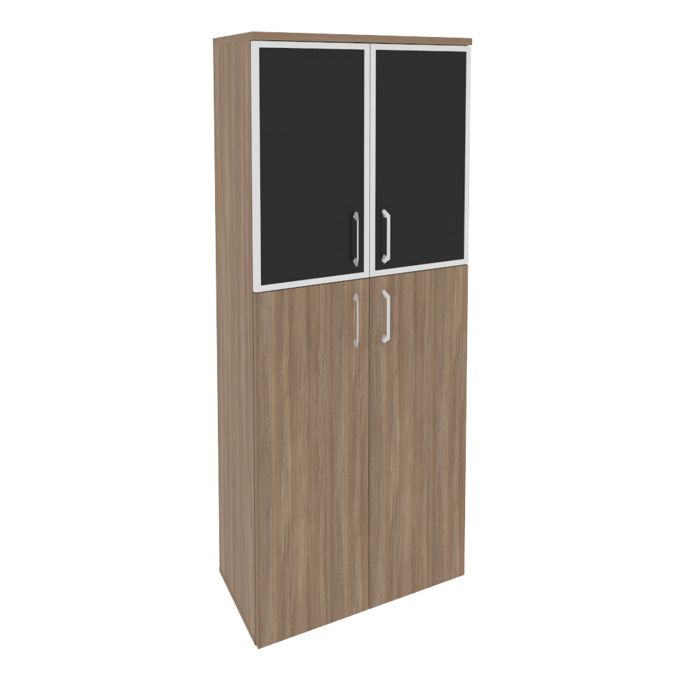 Высокий широкий стекло лакобель черное в раме O.ST-1.7R black