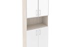 Высокий широкий стекло лакобель белое в раме ОНИКС ДИРЕКТ O.ST-1.4R white