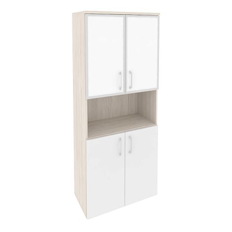Высокий широкий стекло лакобель белое в раме ОНИКС ДИРЕКТ O.ST-1.4R white