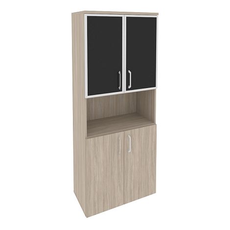 Высокий широкий стекло лакобель черное в раме ОНИКС ДИРЕКТ O.ST-1.4R black
