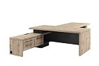 Torston Стол с тумбой + брифинг T-920 л/пр (возможна установка блока розеток)