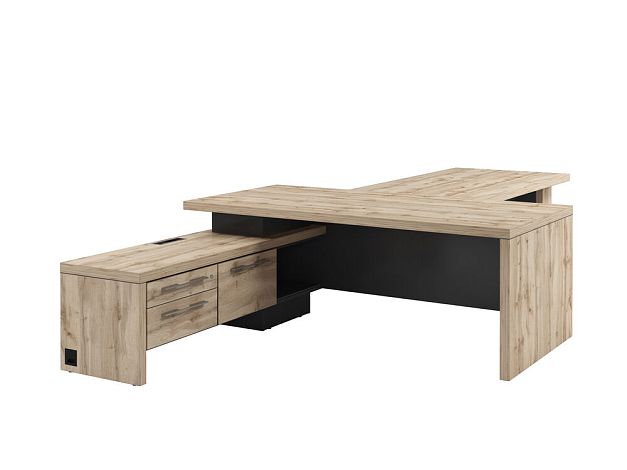 Torston Стол с тумбой + брифинг T-920 л/пр (возможна установка блока розеток)