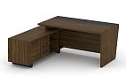 Corner Стол руководителя с опорной тумбой л/пр COR.SRT-18(L/R)