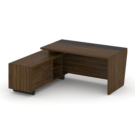 Corner Стол руководителя с опорной тумбой л/пр COR.SRT-18(L/R)