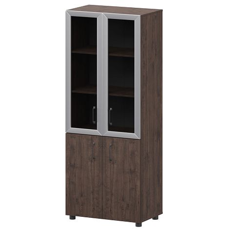 Шкаф со стеклом в алюм.раме Приоритет К-934,К-942,К-945,КФ-942,КФ-945