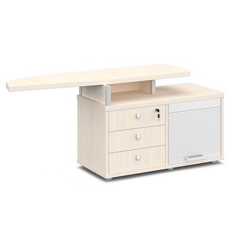 Тумба приставная с жалюзи Васанта V-412 л/п