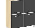 Четырехсекционный стекло лакобель черное в раме ЯЛТА LT.SD-1.2 R black