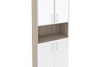 Высокий широкий стекло лакобель белое в раме ОНИКС ДИРЕКТ O.ST-1.4R white