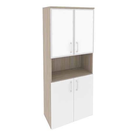 Высокий широкий стекло лакобель белое в раме ОНИКС ДИРЕКТ O.ST-1.4R white