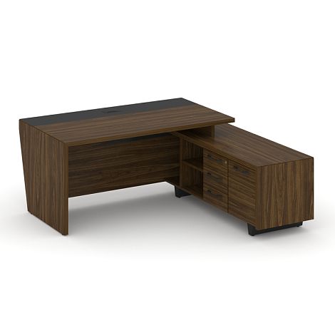 Corner Стол руководителя с опорной тумбой л/пр COR.SRT-18(L/R)
