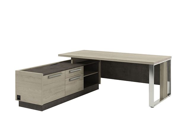 Vestar Стол руководителя с опорной тумбой Z-420 л/пр (возможна установка блока розеток)