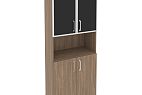 Высокий широкий стекло лакобель черное в раме O.ST-1.4R black