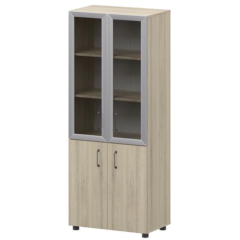 Шкаф со стеклом в алюм.раме Приоритет К-934,К-942,К-945,КФ-942,КФ-945