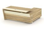 Corner Стол руководителя с опорной тумбой л/пр COR.SRT-18(L/R)