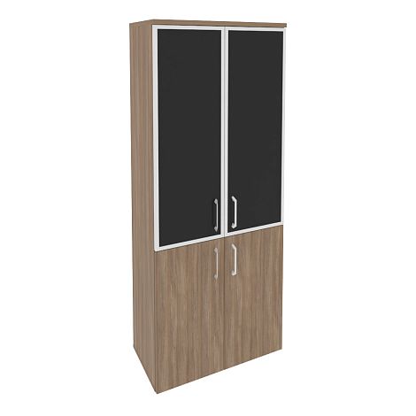 Высокий широкий стекло лакобель черное в раме O.ST-1.2R black