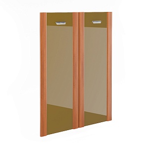 Дверь стеклянная в рамке МДФ комплект (2 шт.) СТ-8.4