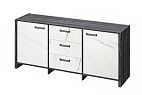 Тумба с 2 дверьми и 3 ящиками (фурнитура ЧЕРНАЯ) Festus FB-13-01.G