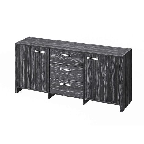 Тумба с 2 дверьми и 3 ящиками (фурнитура INOX) Festus FI-13-01.D