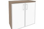 Низкий широкий стекло лакобель белое в раме O.ST-3.2R white