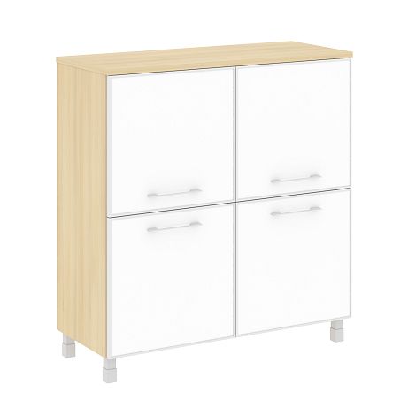 Четырехсекционный стекло лакобель белое в раме ЯЛТА LT.SD-1.2 R white
