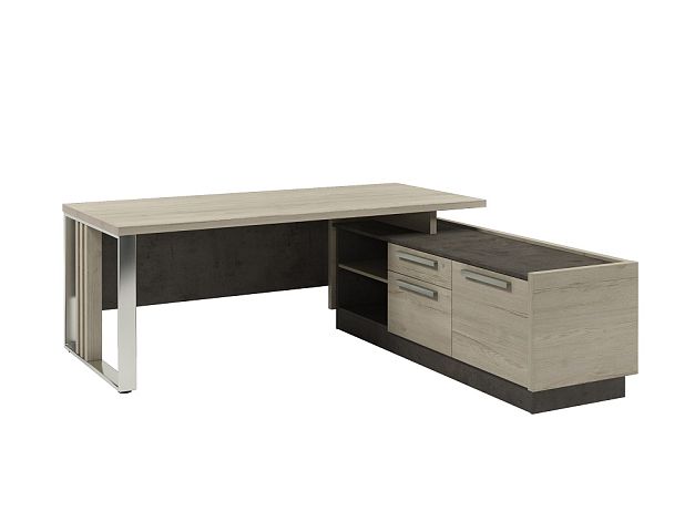 Vestar Стол руководителя с опорной тумбой Z-420 л/пр (возможна установка блока розеток)