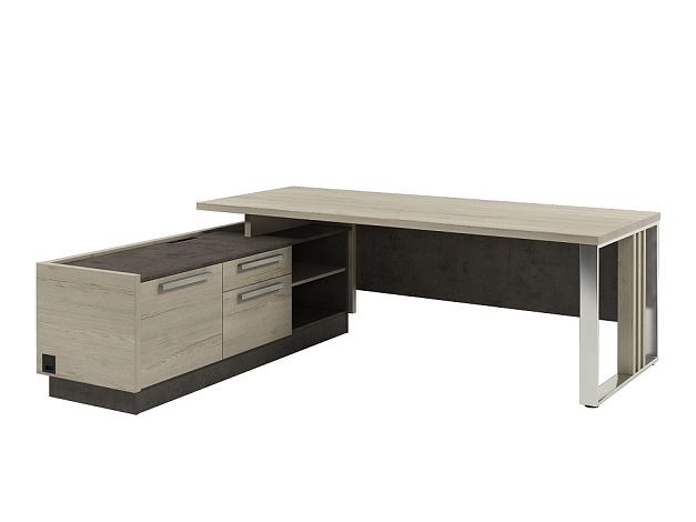 Vestar Стол руководителя с опорной тумбой Z-422 л/пр (возможна установка блока розеток)