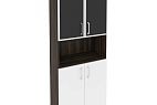 Высокий широкий стекло лакобель черное в раме ОНИКС ДИРЕКТ O.ST-1.4R black