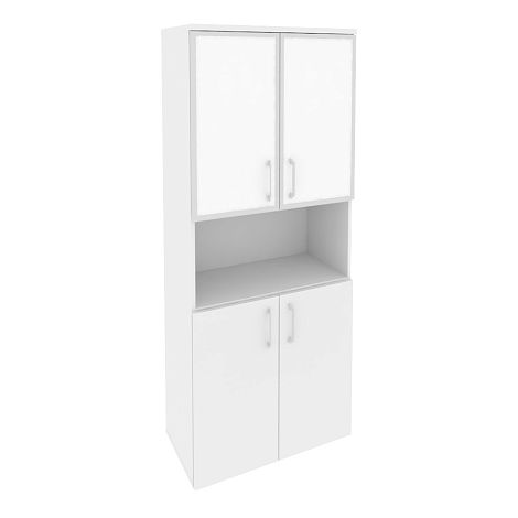 Высокий широкий стекло лакобель белое в раме ОНИКС ДИРЕКТ O.ST-1.4R white