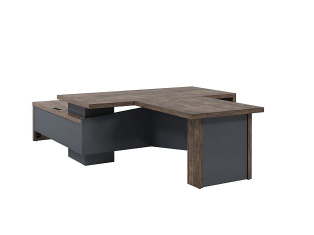 Torston Стол с тумбой + брифинг T-820 л/пр (возможна установка блока розеток)