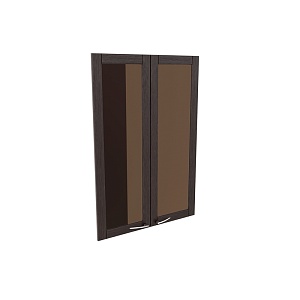 Двери стеклянные в рамке (комплект) МЛ-8.3