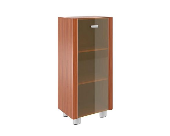 Книжный узкий средний со стеклом СТ-2.0+СТ-8.1