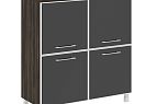 Четырехсекционный стекло лакобель черное в раме ЯЛТА LT.SD-1.2 R black