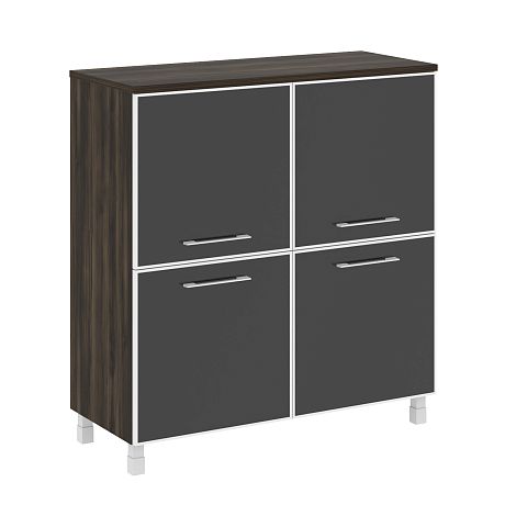 Четырехсекционный стекло лакобель черное в раме ЯЛТА LT.SD-1.2 R black