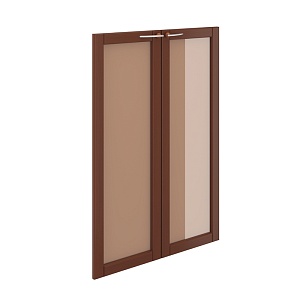 Двери стеклянные в рамке (комплект) МЛ-8.3