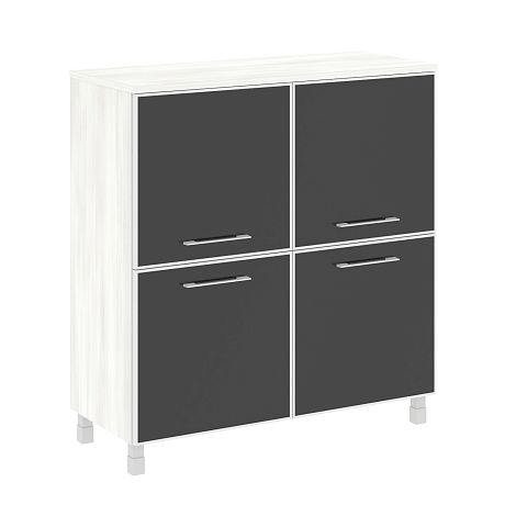 Четырехсекционный стекло лакобель черное в раме ЯЛТА LT.SD-1.2 R black