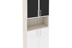 Высокий широкий стекло лакобель черное в раме ОНИКС ДИРЕКТ O.ST-1.4R black