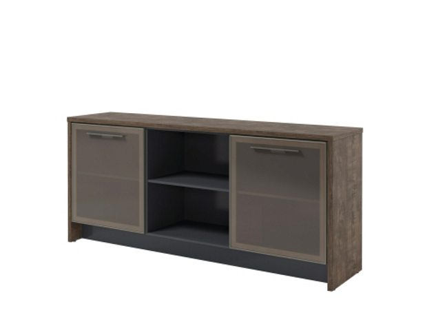 Тумба с нишей и 2 стеклянными дверьми Torston Т-13-07